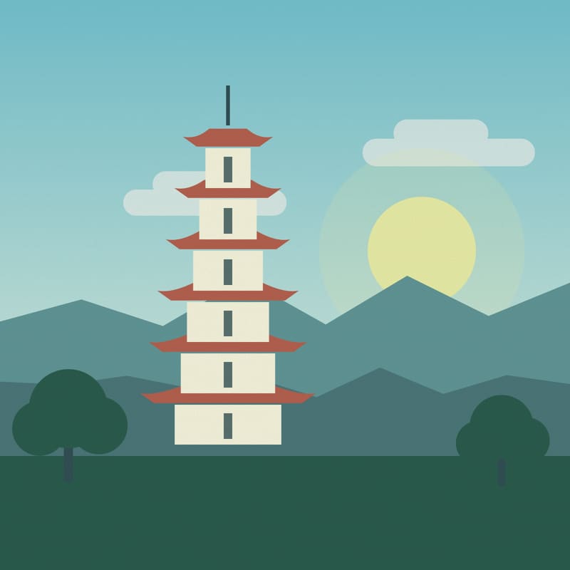 Пагода Suối Đổ — иллюстрация